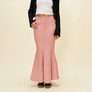 NWT House of Sunny Amour Tulip Skirt in Blush Sz: 6